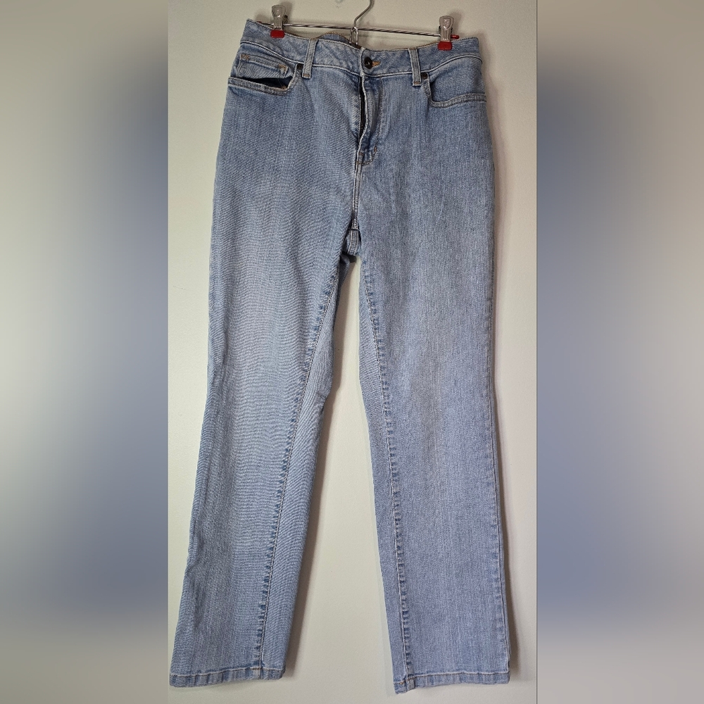 L.L. Bean Women's Straight Leg Light Blue Jeans